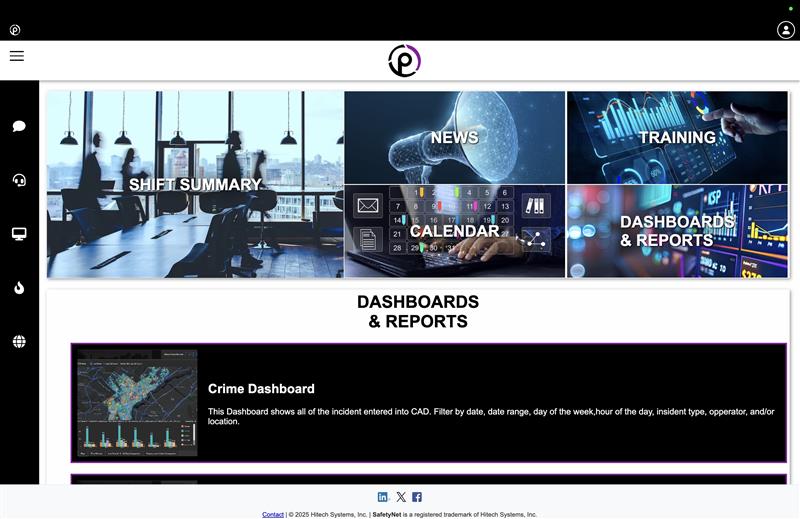 SafetyNetOne dashboard